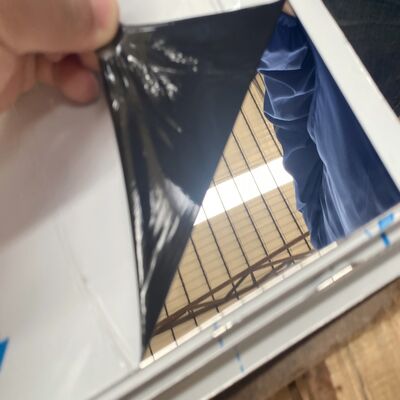 comprar Superficie brillante estupenda inoxidable pulida espejo de la hoja de acero del final No.8 Fabricación en línea